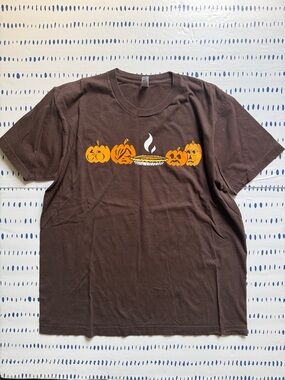 American Apparel Brown Pumpkin Pie Crewneck Tee